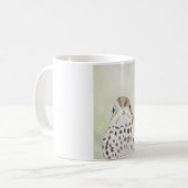 Ofenbauervogel lustige Vogelmalerei Kaffeetasse (Vorderseite Links)
