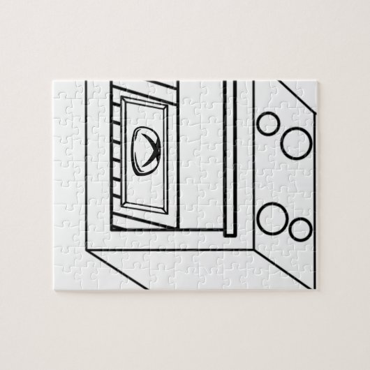 Ofenbrust, lustiges Baby in Mutter schwanger Puzzle (Horizontal)