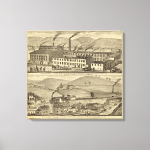 Ofengießerei, passende Geschäfte Leinwanddruck