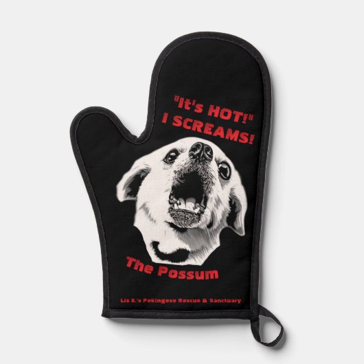 Ofenhandschuh mit The Possum (Vorderseite)