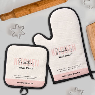  OFENHANDSCHUH & Topflappen-Set