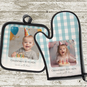  OFENHANDSCHUH & Topflappen-Set