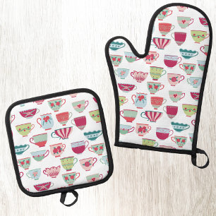  OFENHANDSCHUH & Topflappen-Set