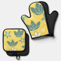 Ofenhandschuh- und Topflappen-Set