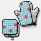 Ofenhandschuh und Topflappen & Topflappen-Set (Vorderseite/Rückseite)