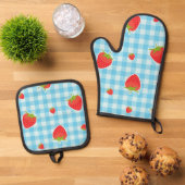 Ofenhandschuh und Topflappen & Topflappen-Set (Oben Unten)