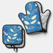 Ofenhandschuh und Topflappen & Topflappen-Set (Vorderseite/Rückseite)