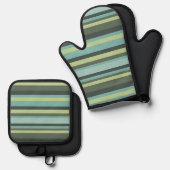 Ofenhandschuh und Topflappen & Topflappen-Set (Vorderseite/Rückseite)