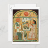 Ofenmut Offering an Osiris, Stele von Ofenmut von Postkarte (Vorne/Hinten)