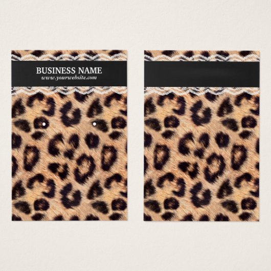 Ofenschmuck Display Modern Leopard Print (Vorne & Hinten)