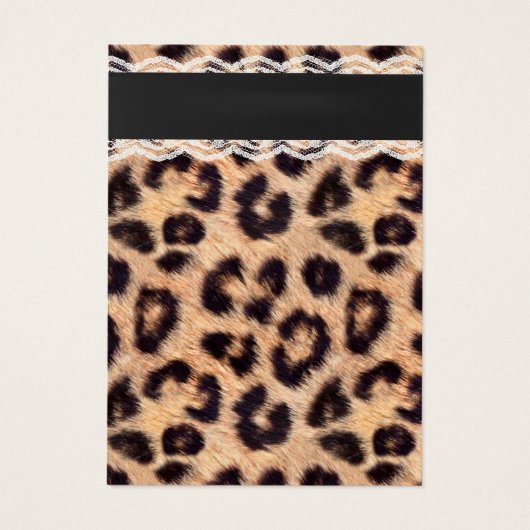 Ofenschmuck Display Modern Leopard Print (Rückseite)