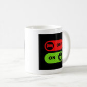 Off Bed On Kaffee T Shirt Kaffeetasse (VorderseiteRechts)