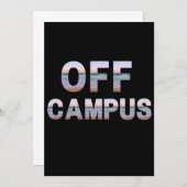 Off Campus Danke Karte (Vorne/Hinten)