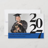 Off-Center-Nummern - Ankündigung von 3x5-Abschlüss (Vorderseite)