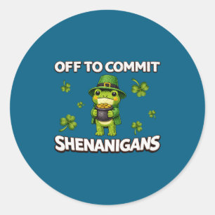 Off Commit Schabernack Zauberfrosch Runder Aufkleber
