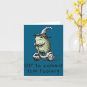 Off Commit Tomfoolery Frosch Zauberer Karte (Gelbe Blume)