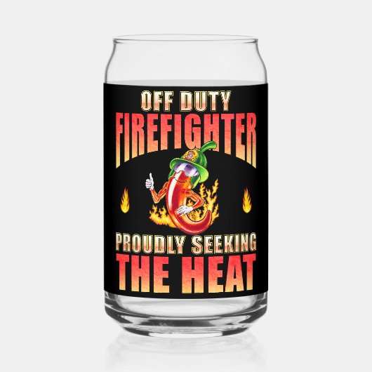Off-Duty Firefighter-Chili mit Stolz nach Wärme su Dosenglas (Vorderseite)