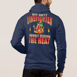 Off-Duty Firefighter-Chili mit Stolz nach Wärme su Hoodie
