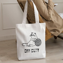 Off Duty Lazy Cat - Niedliche und lustig gelangwei Tasche