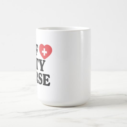 Off Duty Nurse Coffee Tasse (Mittel)