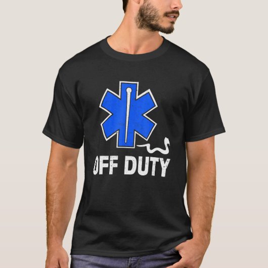 Off Duty Paramedic Medic Emergency First Responder T-Shirt (Vorderseite)