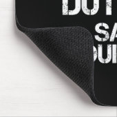 Off Duty Save Yourself Funny Lice Blue Line Gift  Mousepad (Ecke)