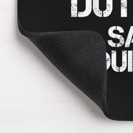 Off Duty Save Yourself Funny Lice Blue Line Gift  Mousepad (Ecke)