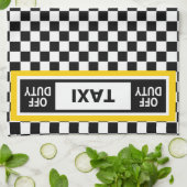 Off Duty Taxi Fahrer New York Yellow Cab Geschirrtuch (Gefaltet)