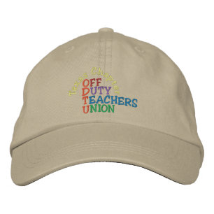 Off Duty Teachers Cap by SRF Bestickte Kappe