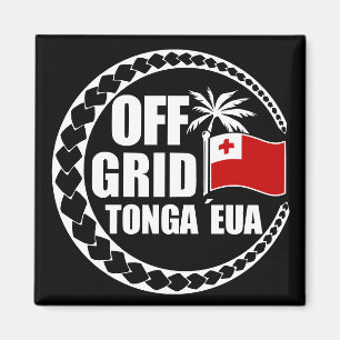 Off-Grid Tonga Eua Lebensstil Magnet