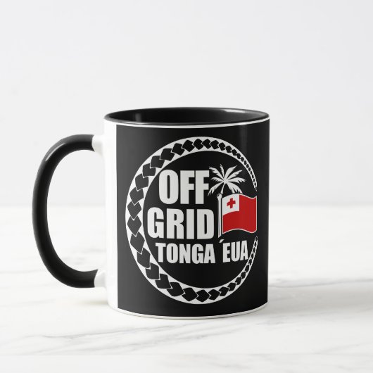 Off-Grid Tonga Eua Lebensstil Tasse (Links)