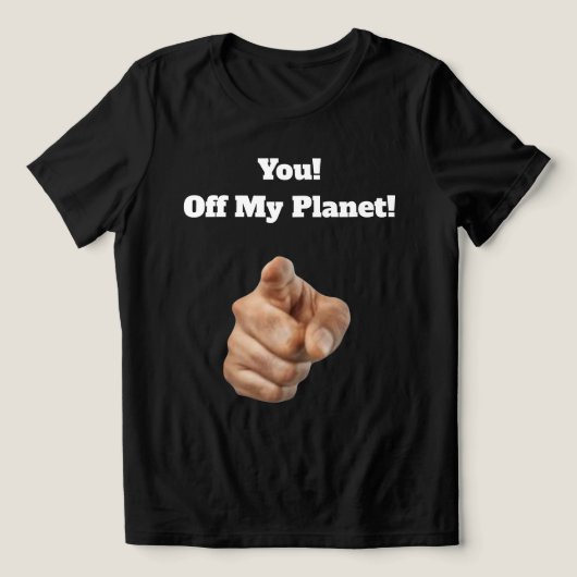 Off My Planet T-Shirt Tri-Blend Shirt (Design Vorderseite)