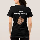 Off My Planet T-Shirt Tri-Blend Shirt (Rückseite)