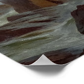 Off Norman's Woe, 1872 von Edward Moran Poster (Ecke)