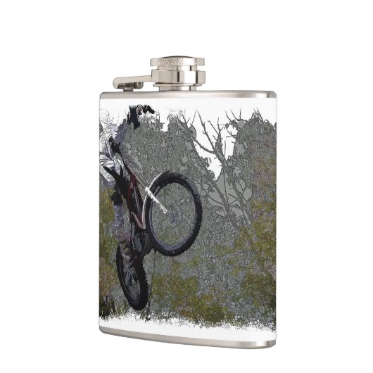 Off-Rading - Motocross Racing Flachmann (Links)