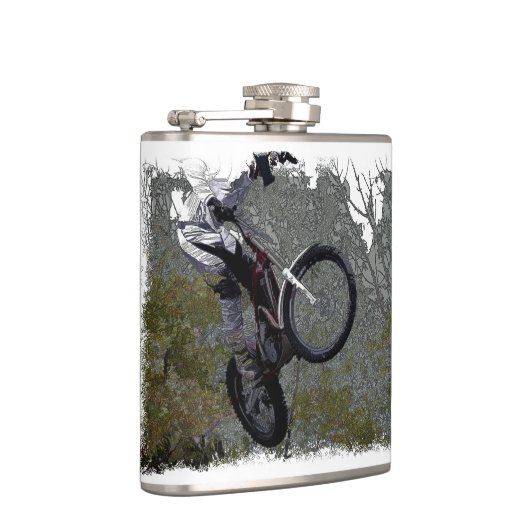 Off-Rading - Motocross Racing Flachmann (Rechts)