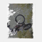 Off-Rading - Motocross Racing Fleecedecke (Vorderseite)