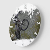 Off-Rading - Motocross Racing Große Wanduhr (Winkel)