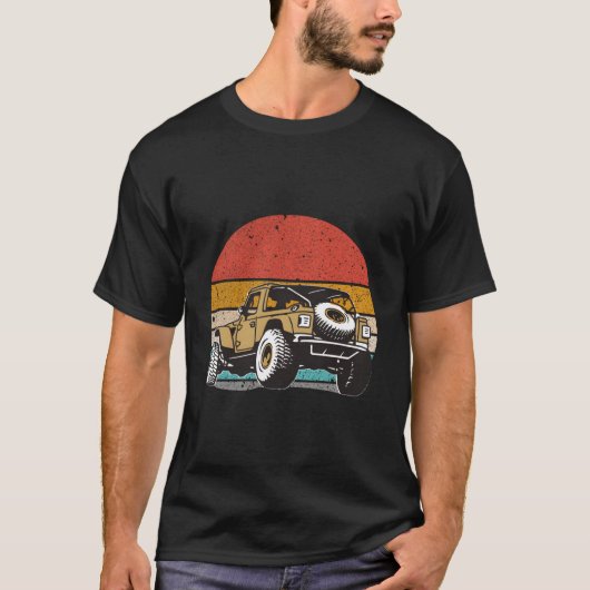 Off Road 4X4 Vintag Retro T-Shirt (Vorderseite)