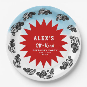 Off Road Adventure ATV Monster Truck Geburtstag Pappteller