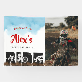 Off Road Adventure Dirtbike Motocross Empfang Banner
