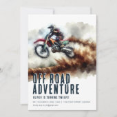 Off Road Adventure Motorrad-Party Einladung (Vorderseite)