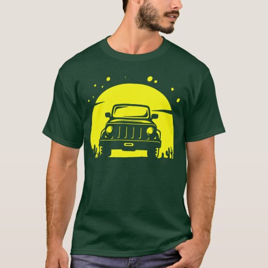 Off Road Adventure Sport Retro girl T-Shirt (Vorderseite)