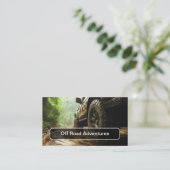 Off Road Adventures Truck Business Cards Visitenkarte (Stehend Vorderseite)