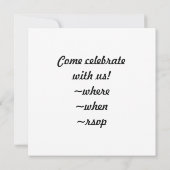 Off Road Dirt Bike mit Flammen Einladung (Rückseite)