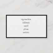 Off Road Dirt Bike mit Flammen Visitenkarte (Rückseite)