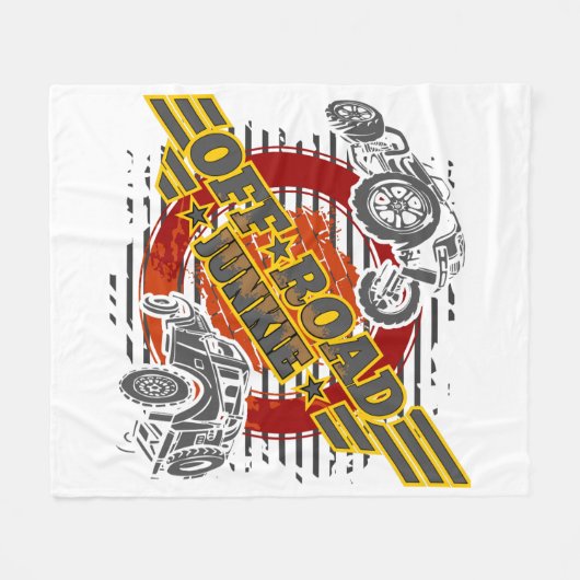 Off Road Junkie 4x4 Fleecedecke (Vorderseite (Horizontal))