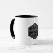 OFF ROAD ME Schwarz & Weiß Tasse (Vorderseite Links)