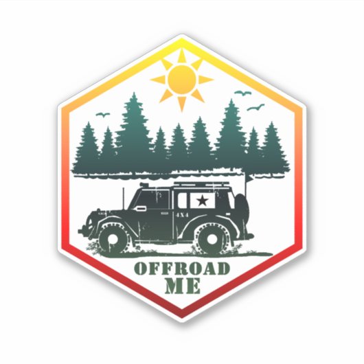 OFF ROAD ME Wilderness Aufkleber (Vorderseite)
