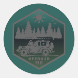 OFF ROAD ME Wilderness Square Sticker